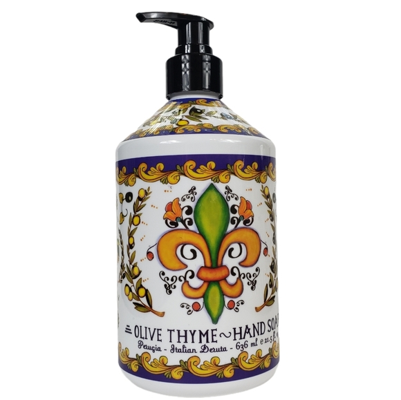 Home and Body Co Bath Italian Deruta Olive Thyme Hand Soap 25 Fl Oz